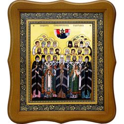 Собор Сибирских святых. Икона на холсте.