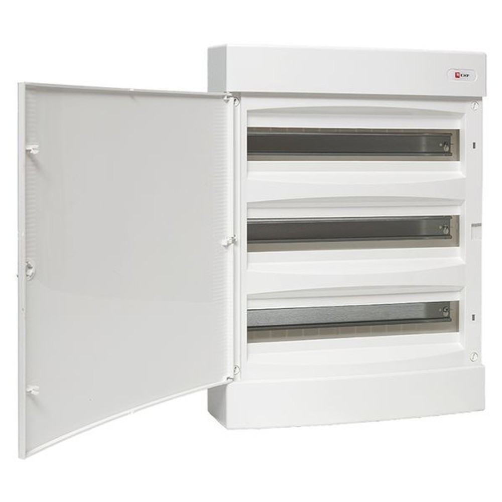 Щит распределительный навесной Unix 3х18мод. IP41 бел. дверь PROxima EKF ux-3x18-nw