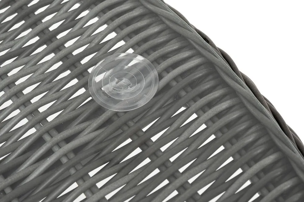 "Эспрессо" плетеный круглый стол, диаметр 118 см, цвет графит