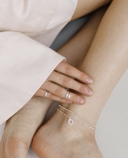 браслет на ногу (анклет) studs