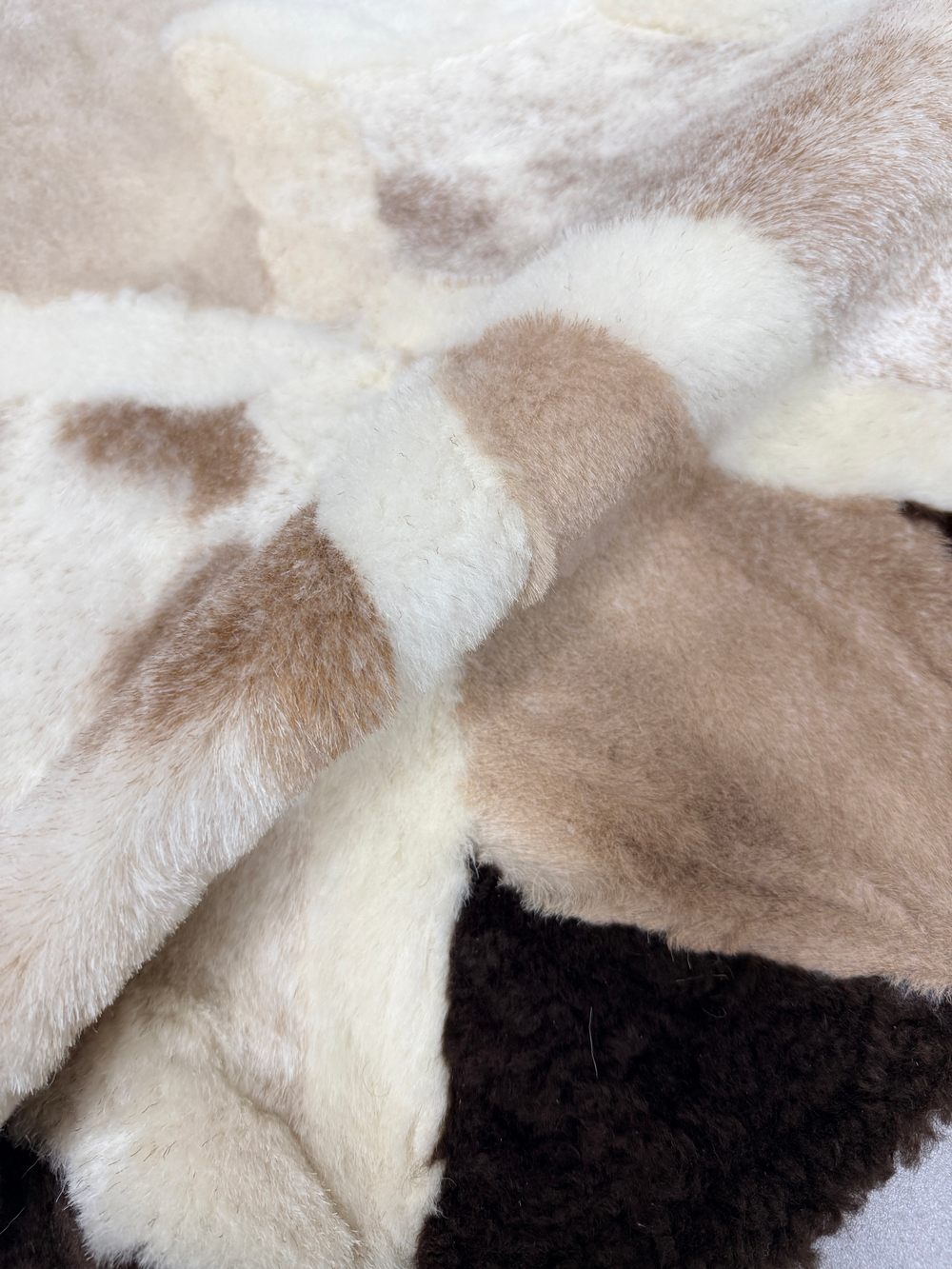 Ковер шкура натуральная овчина меховой