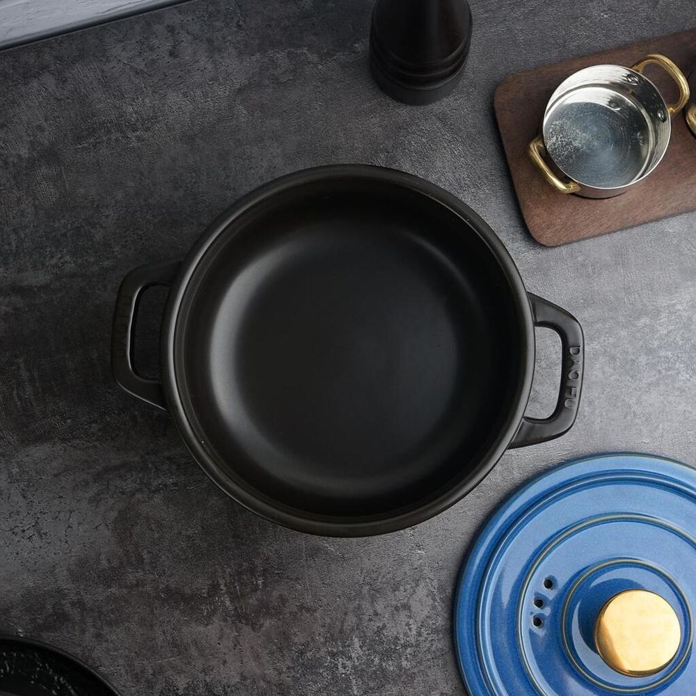 Кастрюля 2,7 л, 19*11 см с крышкой керамическая Style Buffet New Kitchen P.L. Proff Cuisine