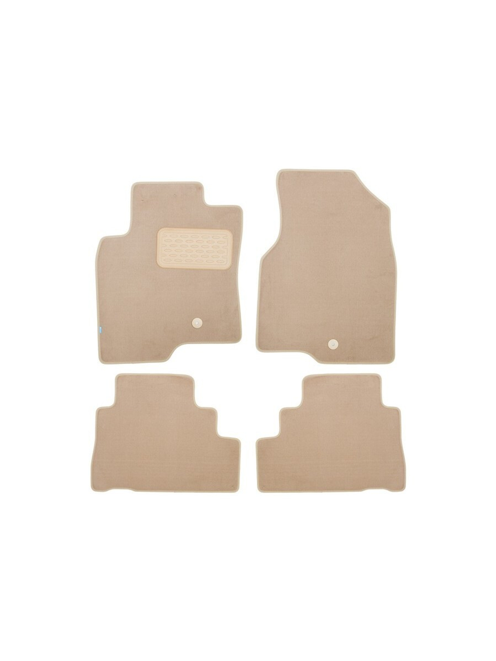Коврики в салон для OPEL Antara АКПП 2006-2011, внедорожник , 4 шт. (текстиль, бежевые) KLEVER04371822112KH