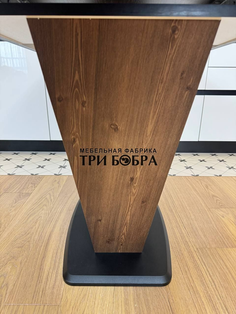 Кухонный раздвижной стол "Прадо", черный мрамор