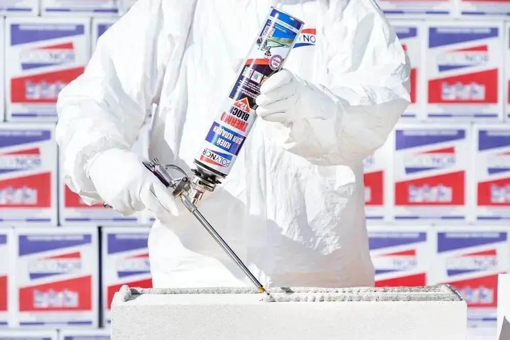 Комплект клей-пена для кладки Polynor Thermo Block Box (Полинор Термо Блок Бокс)