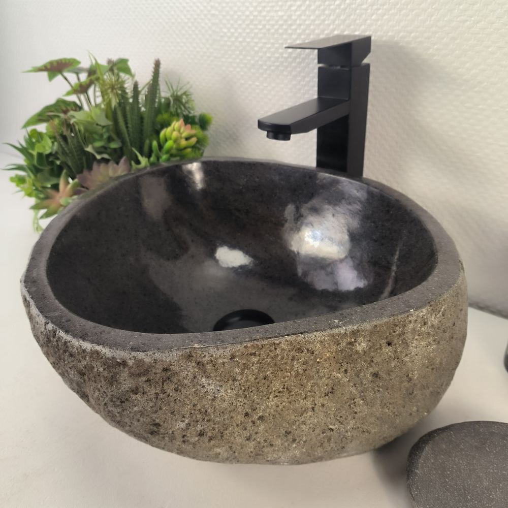 Раковина из речного камня RS-65178 41*37*15 0856