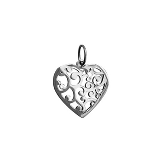 Подвеска Сердце с узорами