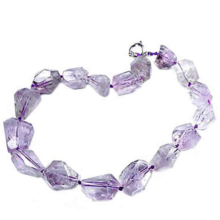 Бусы "Айсберг" аметист светлый