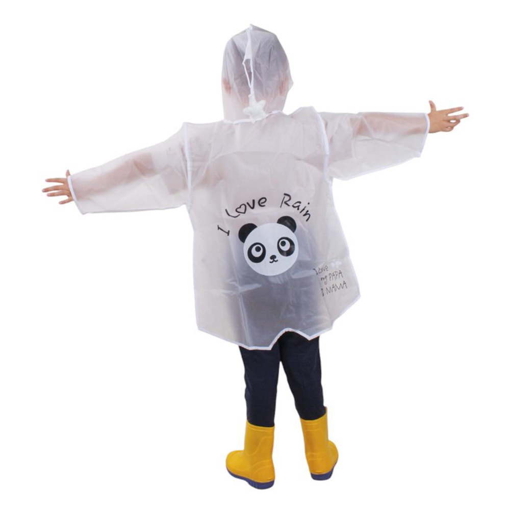 Дождевик с капюшоном 4 цвета микс, размер S