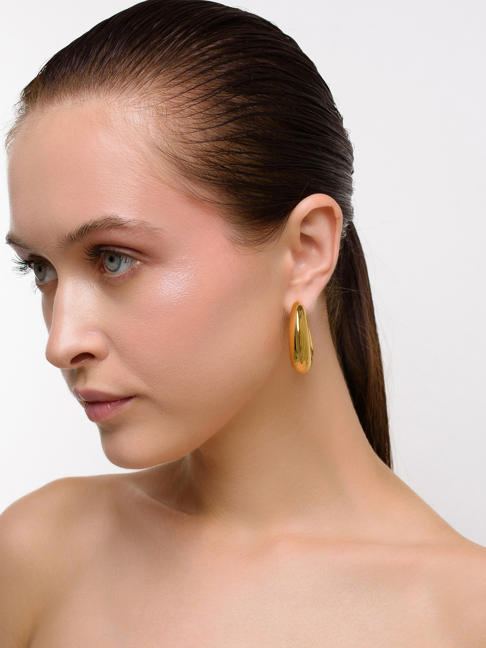 Серьги "Bagel Puffy" Gold