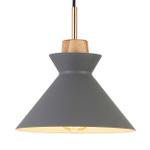 Подвесной светильник 1х40Вт Е27, металл, серый