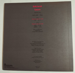Винтажная виниловая пластинка LP Keith Jarrett Concerts (Japan 1982) (No Obi)