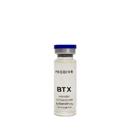 Prodiva GLITTER BTX Ампульный ботокс концентрат для разглаживая и блеска волос 1 шт