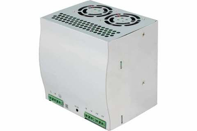 INNOCONT Преобразователь напряжения на DIN-рейку, -10 +50С, IP20, вход: 220VAC, 4.5А, выход: 400W, 24VDC, 16.5A, типы защиты: КЗ, перегрузка, перенапряжение SB-D-400-24