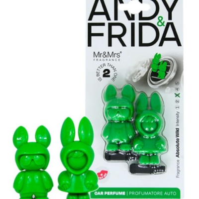 Mr&Mrs Fragrance Ароматизатор для автомобиля ANDY&FRIDA ABSOLUTE WILD / ПЕРВОЗДАННАЯ ПРИРОДА зеленый