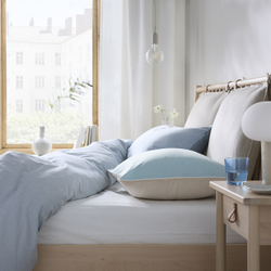 IKEA KEJSAROLVON  (ИКЕА КЕЙСАРОЛВОН)  -  Защитная наволочка, бежево-голубая, 50x60 см