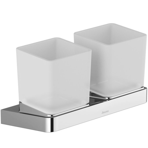 Стакан для зубных щеток Ravak 10° X07P322 двойной Хром