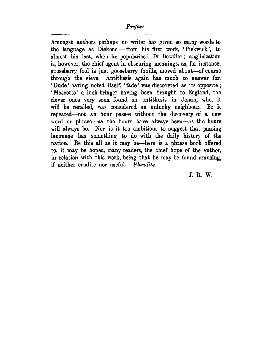Passing English of the Victorian era. a dictionary of heterodox English, slang and phrase | James Redding Ware