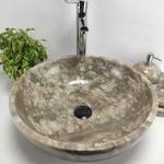 Раковина из оникса Bowl Grey Medium TinLip BO-61039 45*45*15