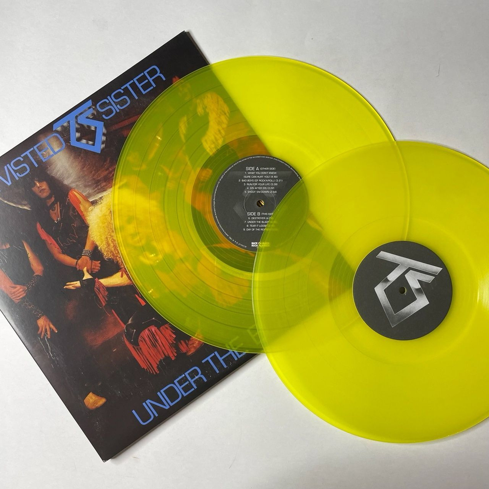 Винтажная виниловая пластинка LP Twisted Sister Under The Blade (UK 2011) (Yellow Vinyl)