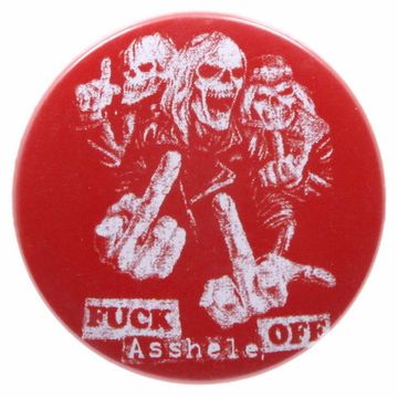 Значок Asshole Off ( красный )
