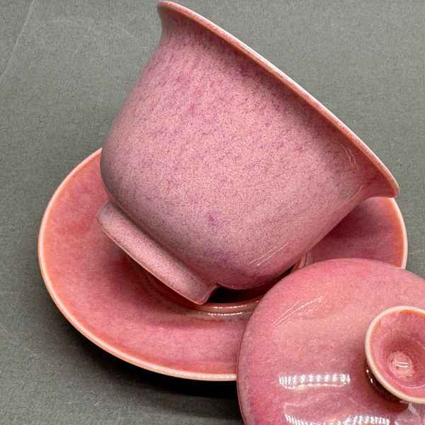 Гайвань розовая, фарфор, 150мл