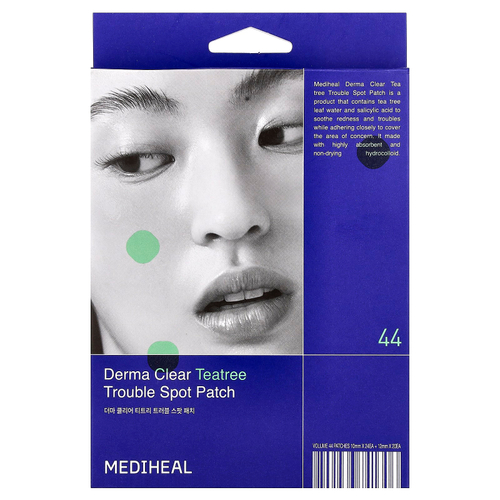 MEDIHEAL, Derma Clear, патч для точечного применения с чайным деревом, 44 патча