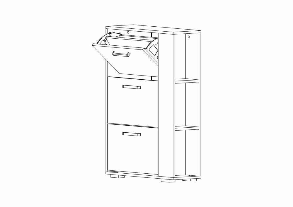 Обувница "Эрика-1" (752х1060х273мм)