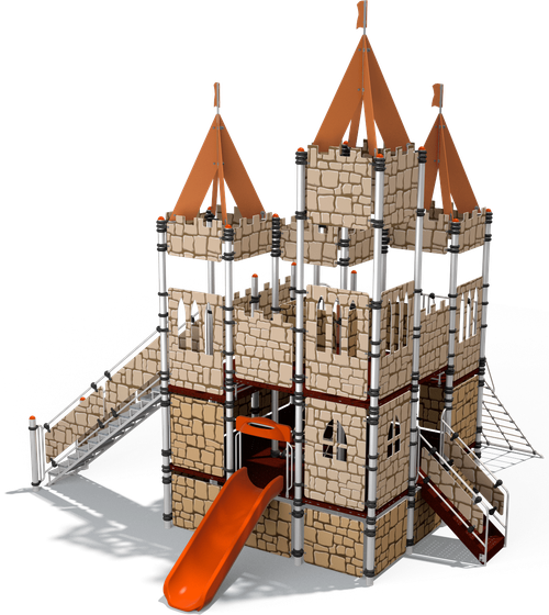 Детский городок Замок Иф (пластик оранжевый)