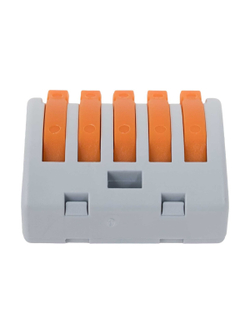 Пятипроводная клемма Gigant 40 шт/уп 0,08-2,5(4)мм² GCT-222-415-40