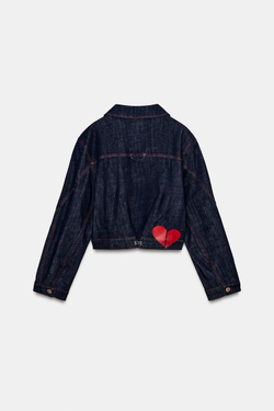 ZARA КУРТКА Z1975 С ПОГОНАМИ, СИНИЙ