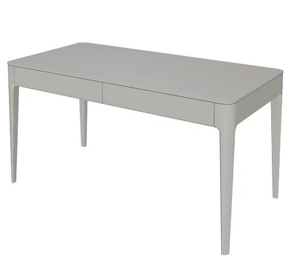 Стол письменный Type из массива дуба 140*70 см (серо-бежевый)