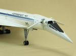 Модель самолета Ту-144 (М1:100, Аэрофлот СССР-77110) конфигурация посадочная с шасси