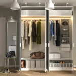 Шкаф - IKEA PAX/MISTUDDEN/ПАКС/МИСТУДДЕН ИКЕА, 60х200х236,4 см, белый/серый
