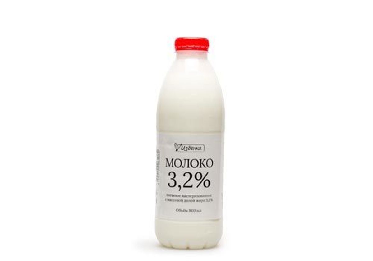 Молоко 3.2% Избенка, 900мл