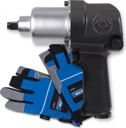 Гайковерт пневматический KING TONY P33411-040E в комлекте с перчатками