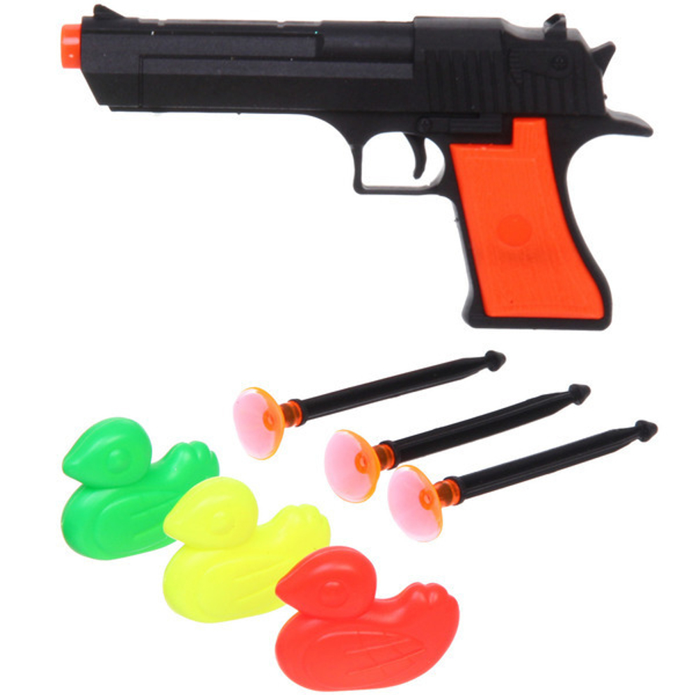 Набор оружия «Пистолет», пули на присосках, 7 предметов, 13*1.5*18 см, пакет, 2022A-19