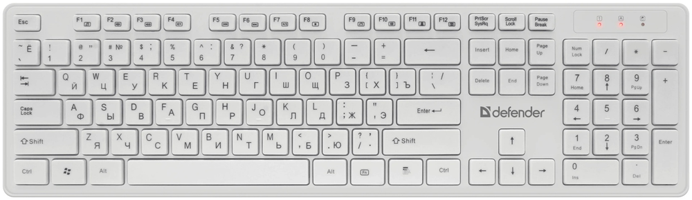 Клавиатура Defender Auckland C-987 45987 белый
