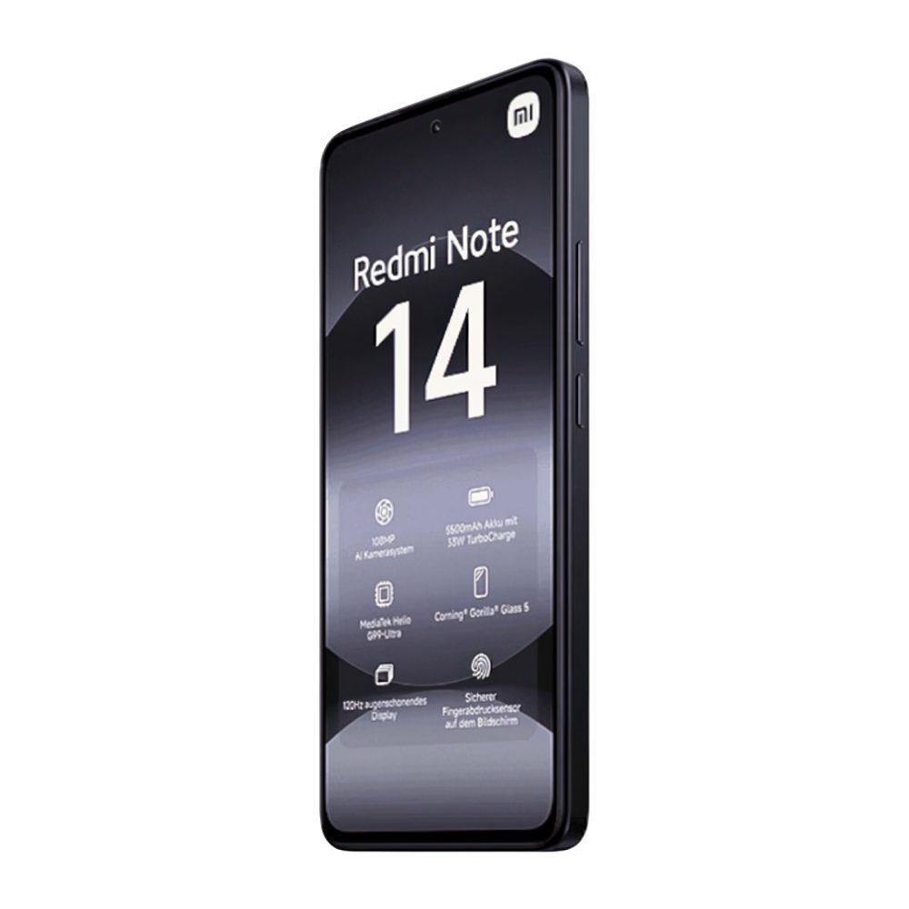 Смартфон Xiaomi Redmi Note 14 4G NFC 8 ГБ + 128 ГБ («Полночный чёрный» | Midnight Black) (версия Global)