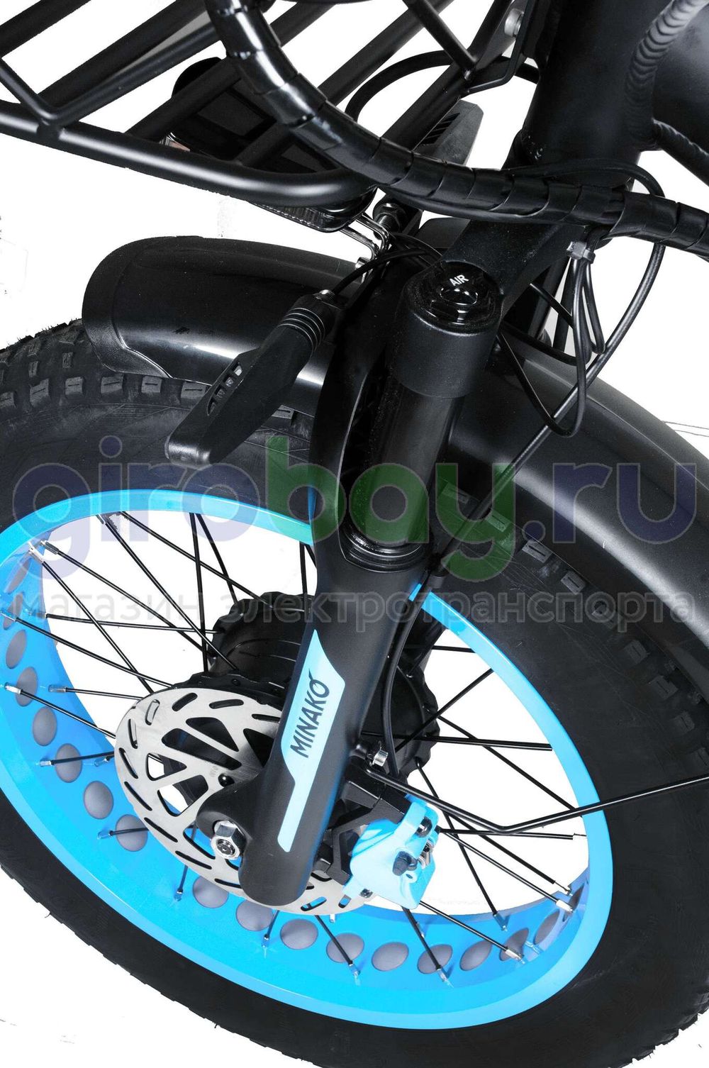 Электровелосипед Minako F11 Pro Dual 48V/20Ah (полный привод) 2025 года - Синий обод Электровелосипед Minako F11 Pro Dual 48V/20Ah (полный привод) 2025 года - Синий обод фото №8
