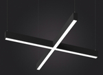 Светильник LED Х-образный LP85-PLUS-600 32Вт 5000К черный 600х600х40мм DIOLUM