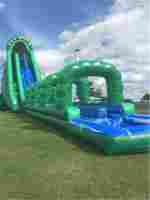 Надувная водная горка с бассейном «В пасти крокодила», 29*6*10 м