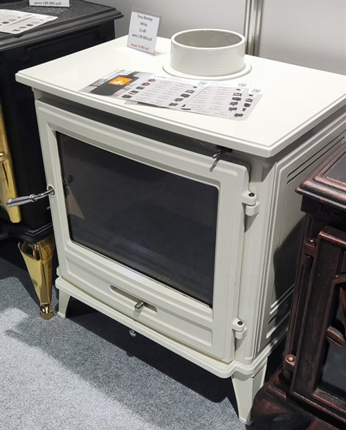 Чугунная печь-камин LOKI Norway White