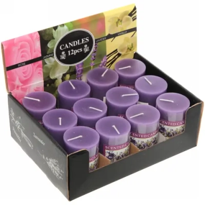 Свеча «Fantasy-Лавандовое поле» 4,8*7,5см YZ004