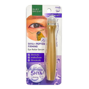 Сыворотка-Роллер для кожи вокруг глаз с Пептидами и  Гиалуроновой Кислотой BABY BRIGHT, 15 мл
