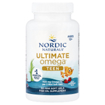 Nordic Naturals, Ultimate Omega®, рыбий жир для подростков, для детей от 12 лет, со вкусом клубники, 60 миникапсул