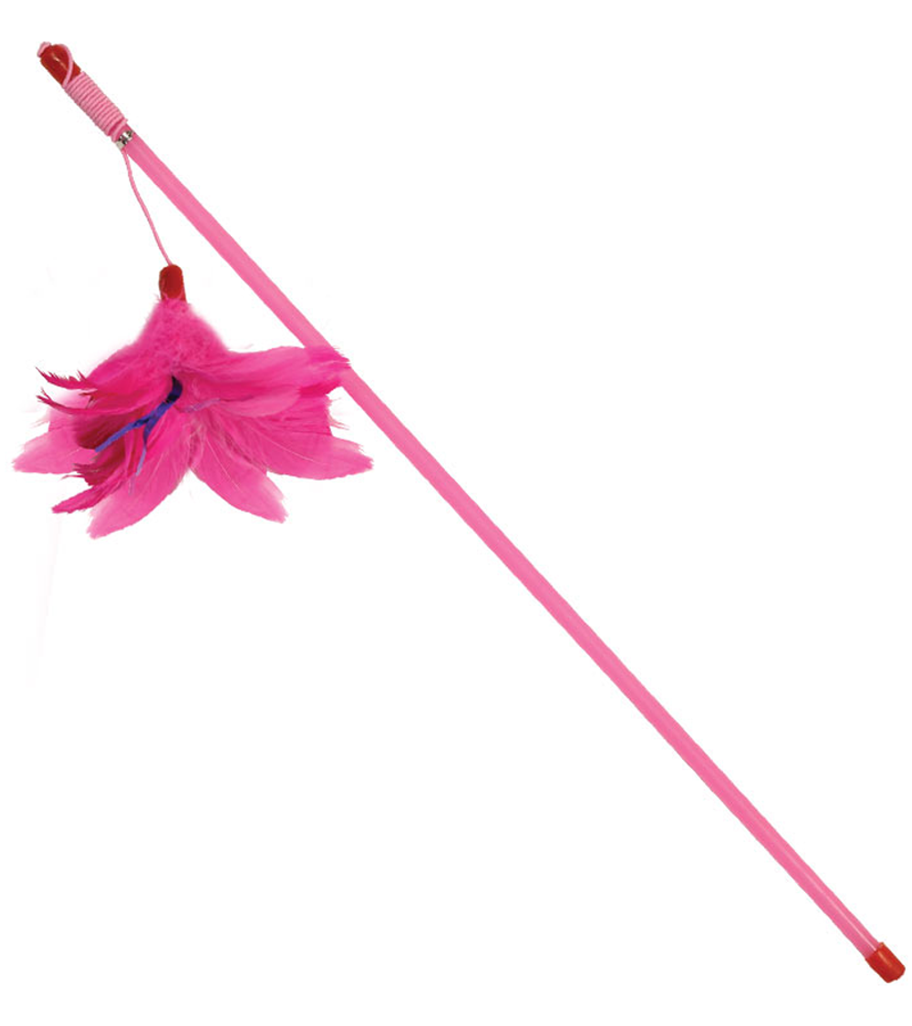 Игрушка-дразнилка для кошек "Розовые перья", 100/500мм, Triol