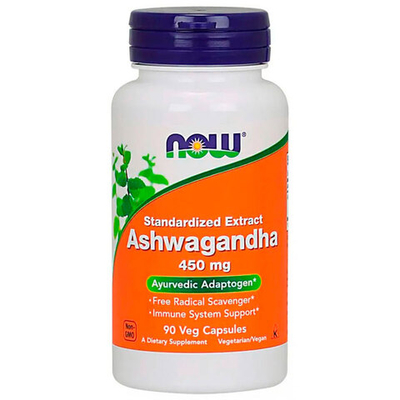 NOW Ashwagandha 450 мг. (90 капс.)