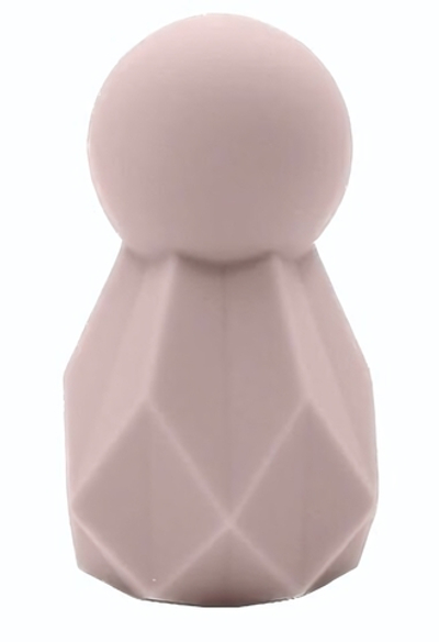 Розовый перезаряжаемый вибратор Polyhedron - 8 см. (Цвет: розовый)