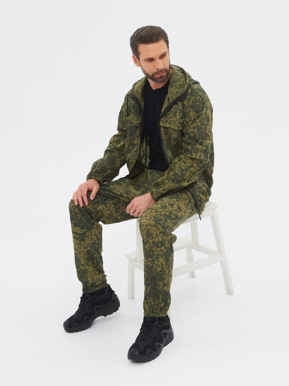 Костюм летний Стрелок ткань Сорочка цвет Цифра зелёная